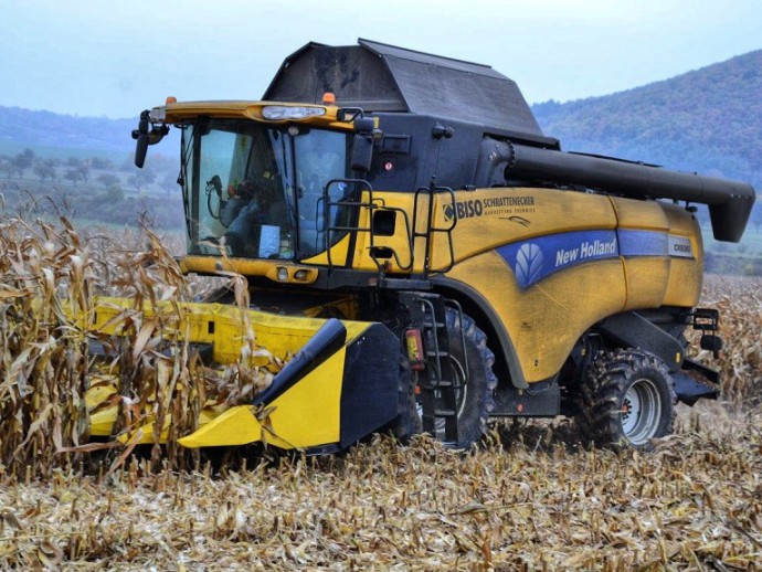 COSECHA DE MAÍZ CON CABEZAL BISO CORNPOWER